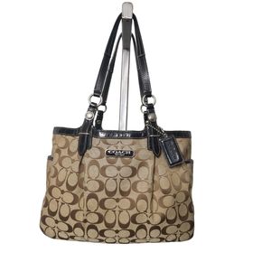 Coach  Brown Monogram authentic  signature shoulder tote bag